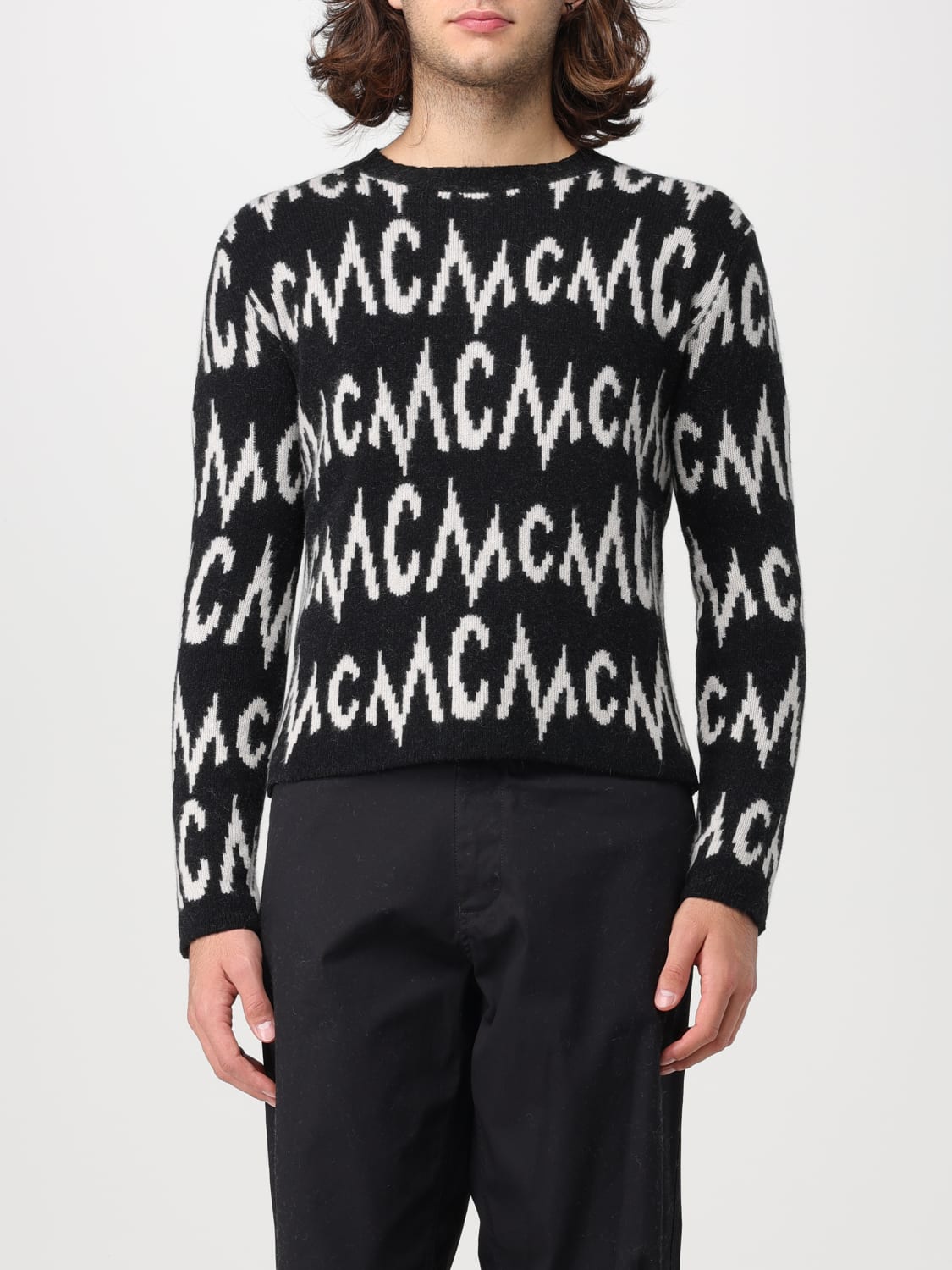 MCM: sweater for man - Black | Mcm sweater MFEDAMM03 online at GIGLIO.COM