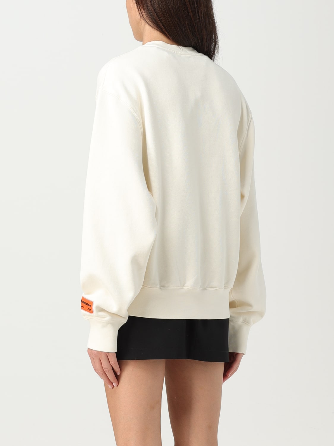 HERON PRESTON sweatshirt for woman Yellow Cream Heron Preston