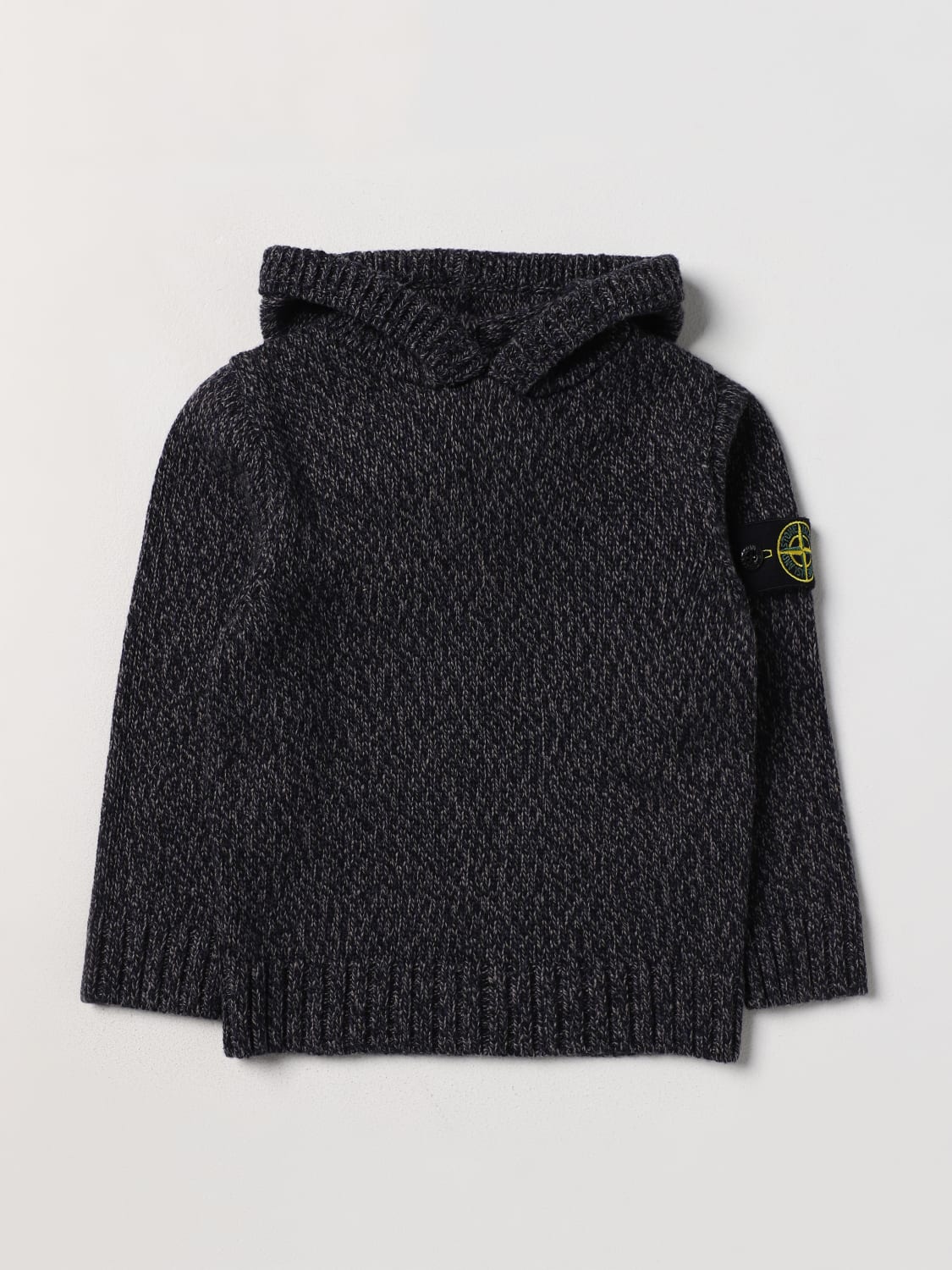 STONE ISLAND JUNIOR sweater for boys Grey Stone Island Junior