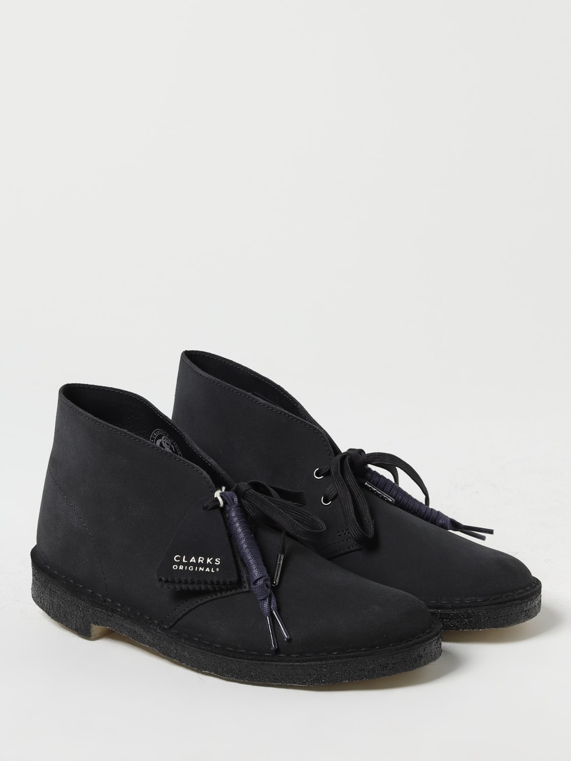 CLARKS ORIGINALS: Zapatos abotinados para hombre, Azul Oscuro  Zapatos  Abotinados Clarks Originals 26155571 en línea en