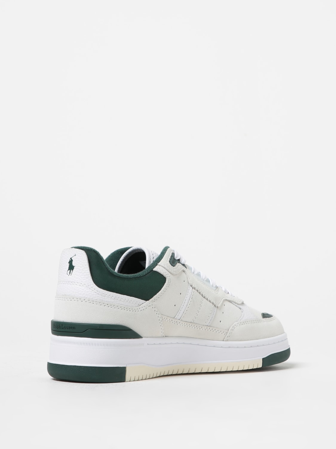 Ralph lauren green on sale trainers