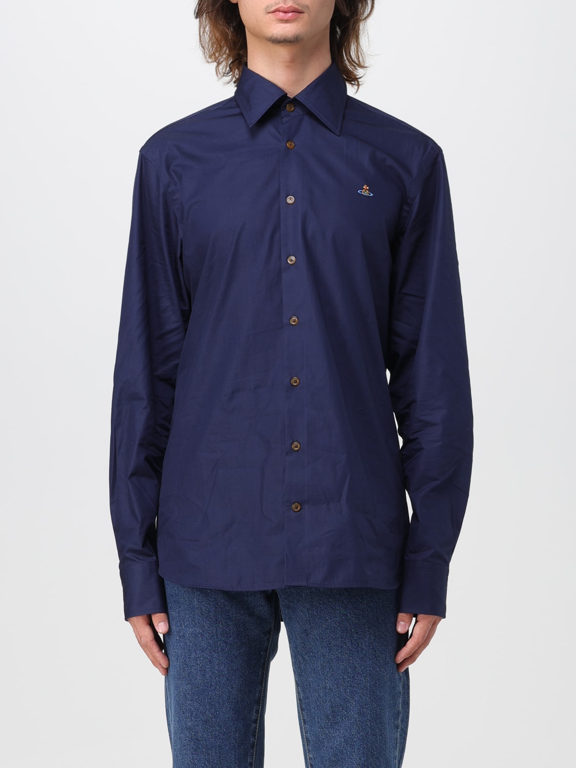 VIVIENNE WESTWOOD: shirt for man - Blue | Vivienne Westwood shirt