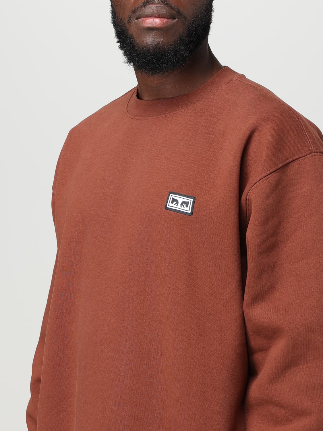 OBEY sweatshirt for man Brown Obey sweatshirt 112480123