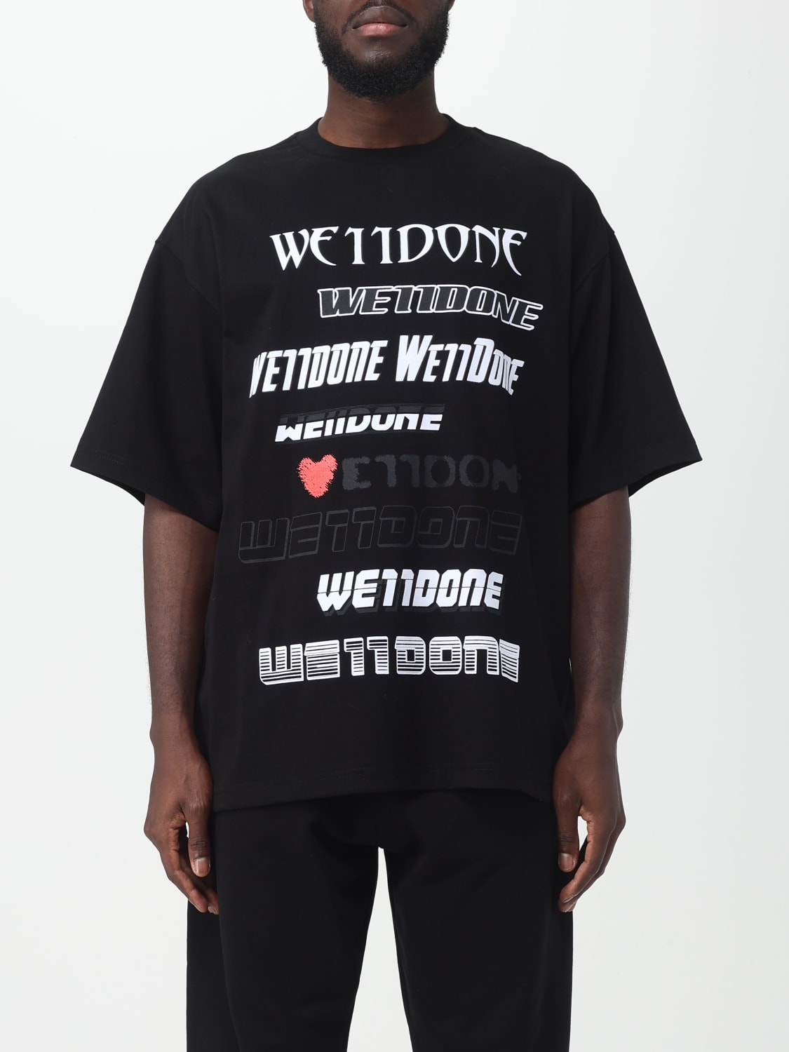WE11DONE: t-shirt for man - Black | We11Done t-shirt WDTT322901U