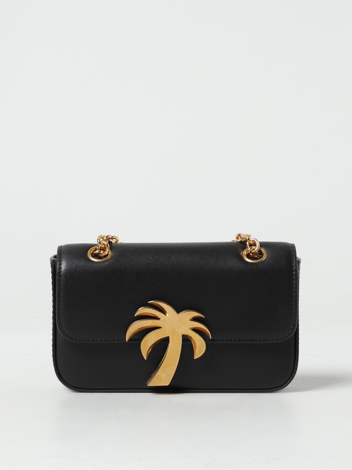 PALM ANGELS Palm Bridge leather bag Black Palm Angels mini