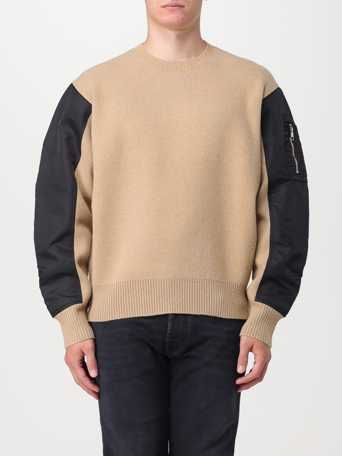 NEIL BARRETT: sweater for man - Beige | Neil Barrett sweater