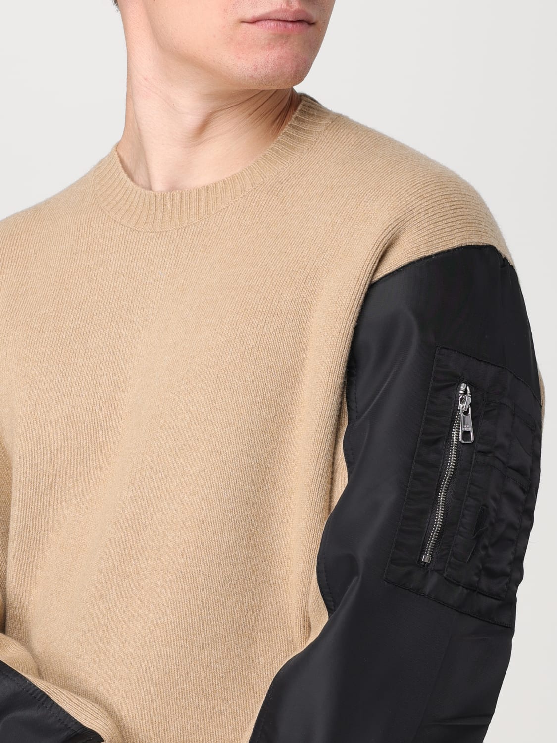 NEIL BARRETT: sweater for man - Beige | Neil Barrett sweater