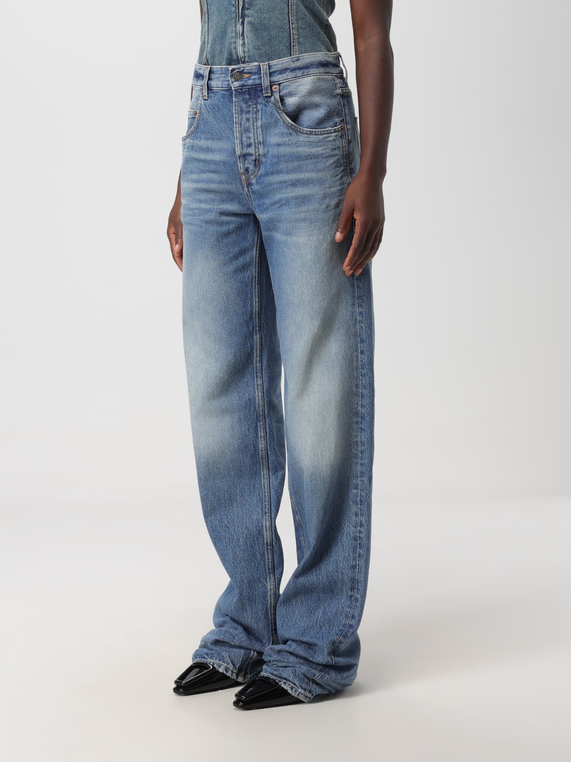 SAINT LAURENT: denim jeans - Blue | Saint Laurent jeans