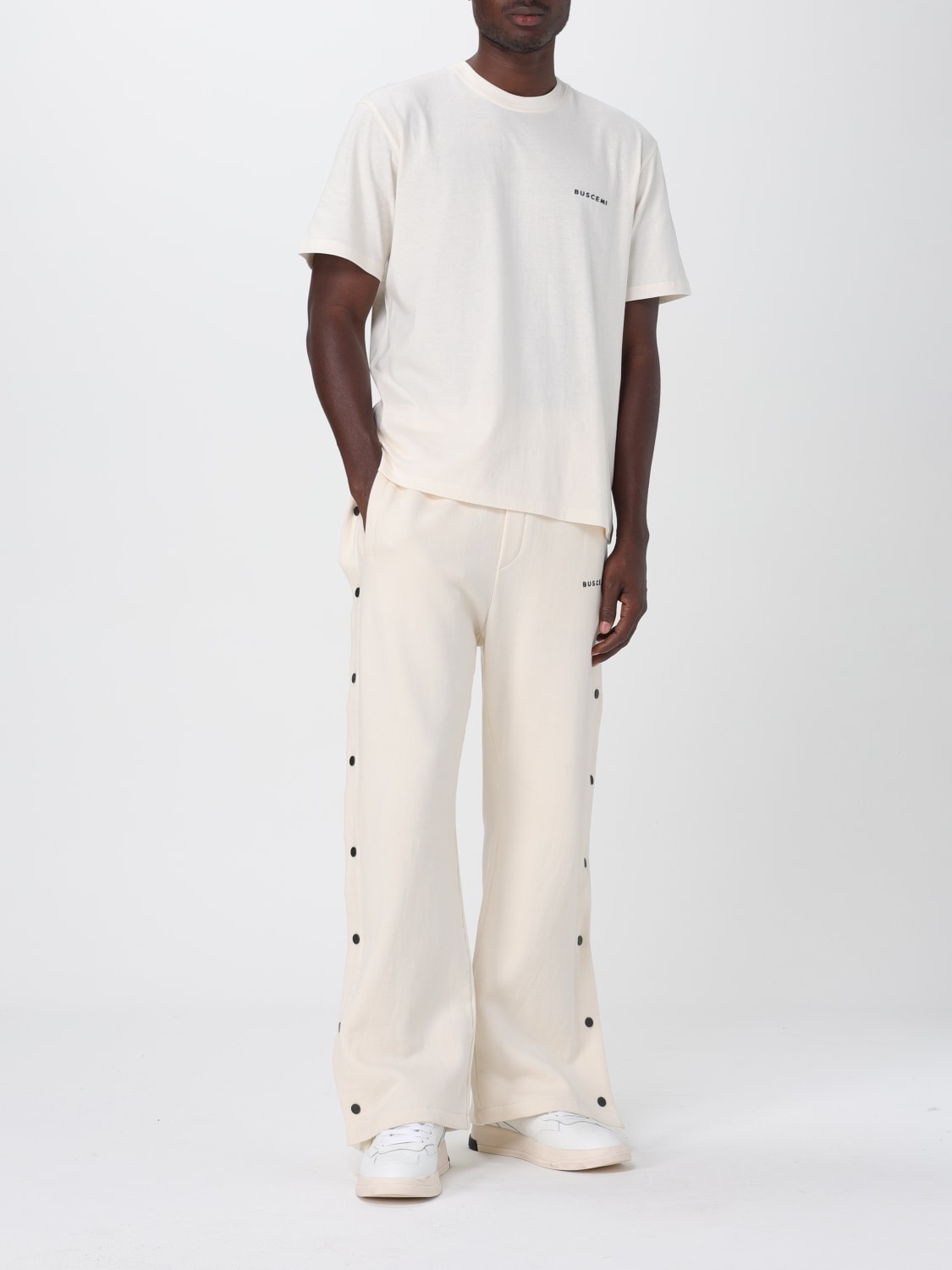 BUSCEMI trousers for men White Buscemi trousers BMW23302