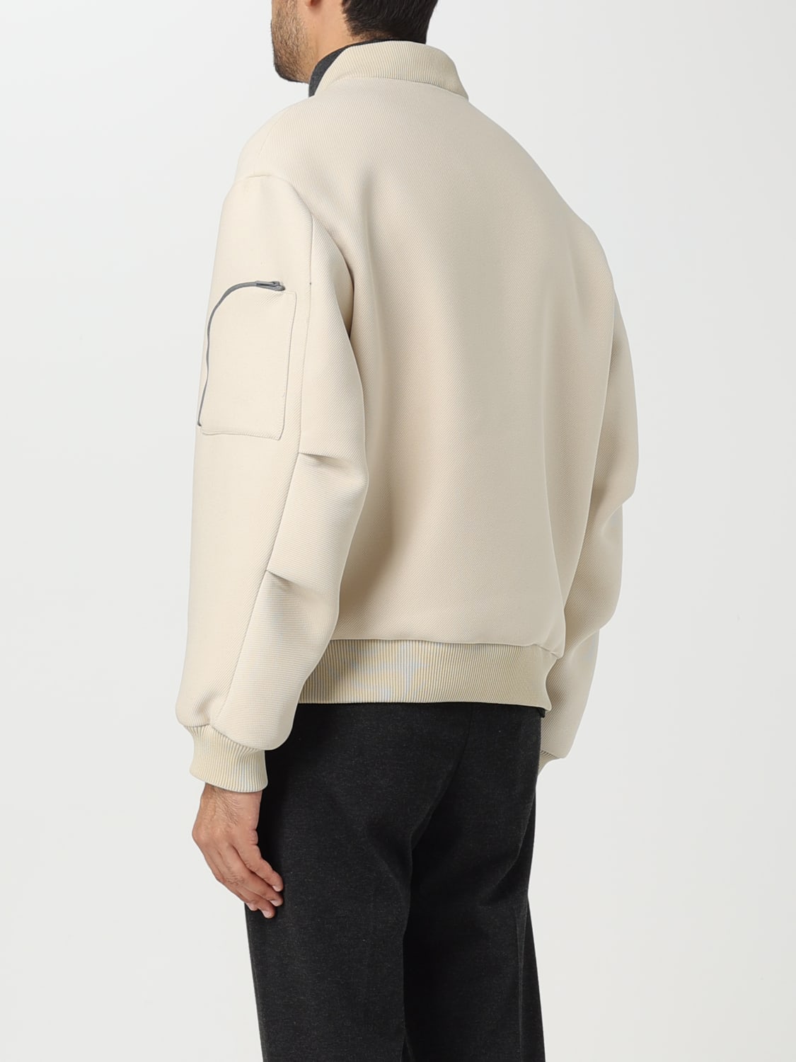 HEVO: jacket for man - Ivory | Hevo jacket CASTROE780 online at