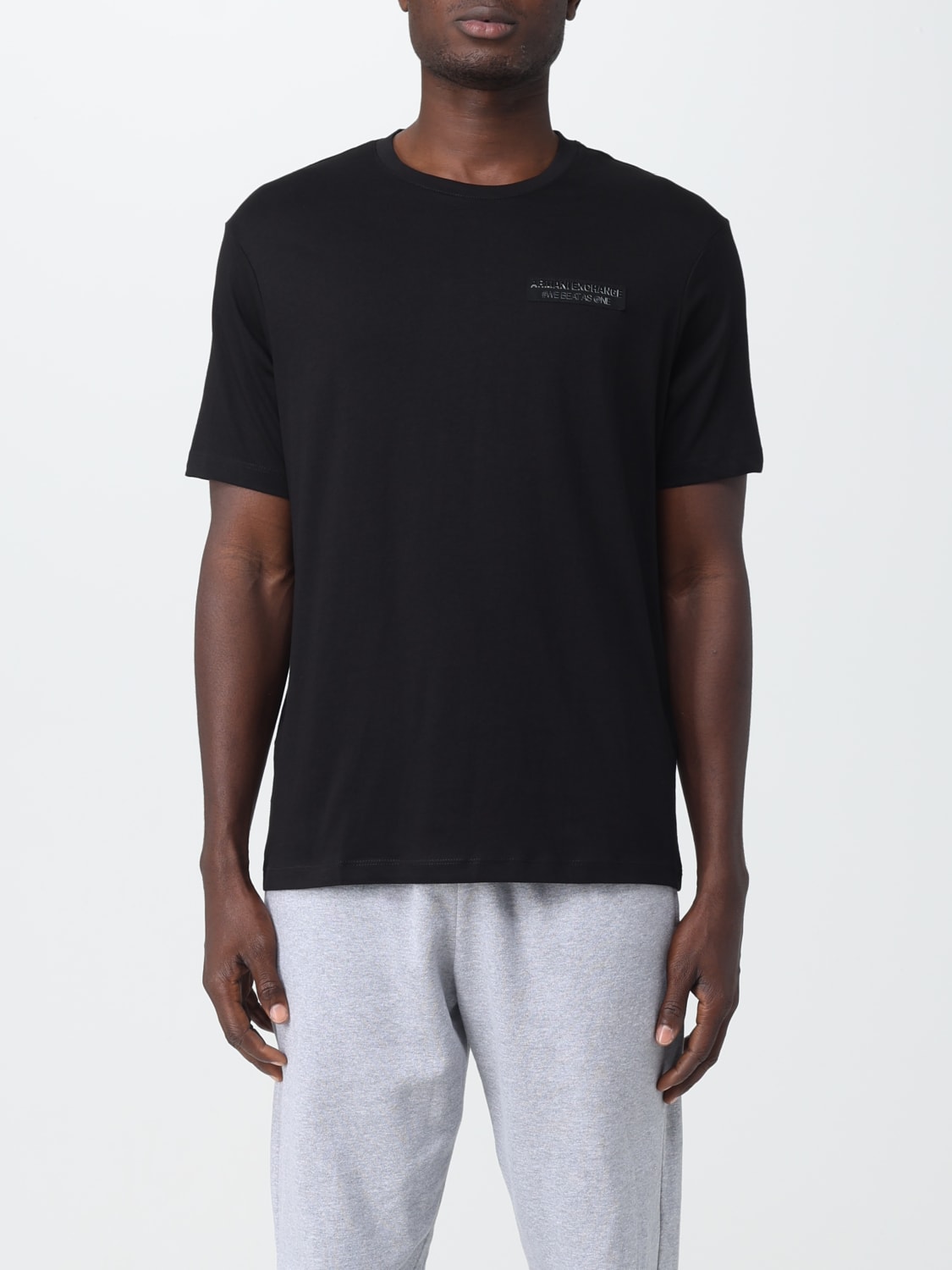 ARMANI EXCHANGE: t-shirt for man - Black | Armani Exchange t-shirt ...