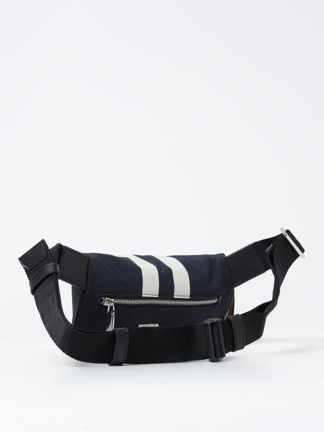 BALLY: belt bag in nylon and leather - Navy | Bally belt bag FLYNOSSTL ...
