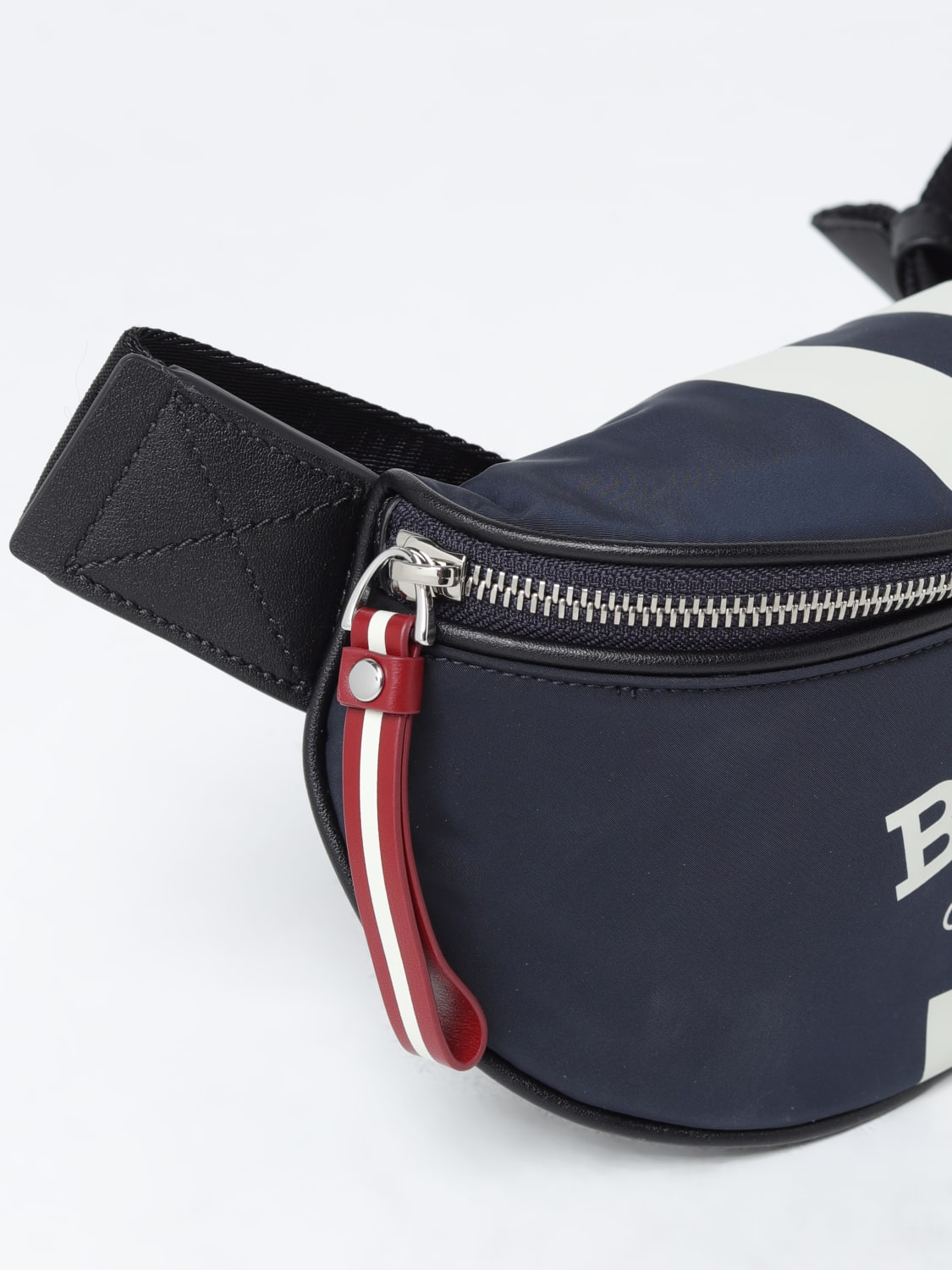 BALLY: belt bag in nylon and leather - Navy | Bally belt bag FLYNOSSTL ...