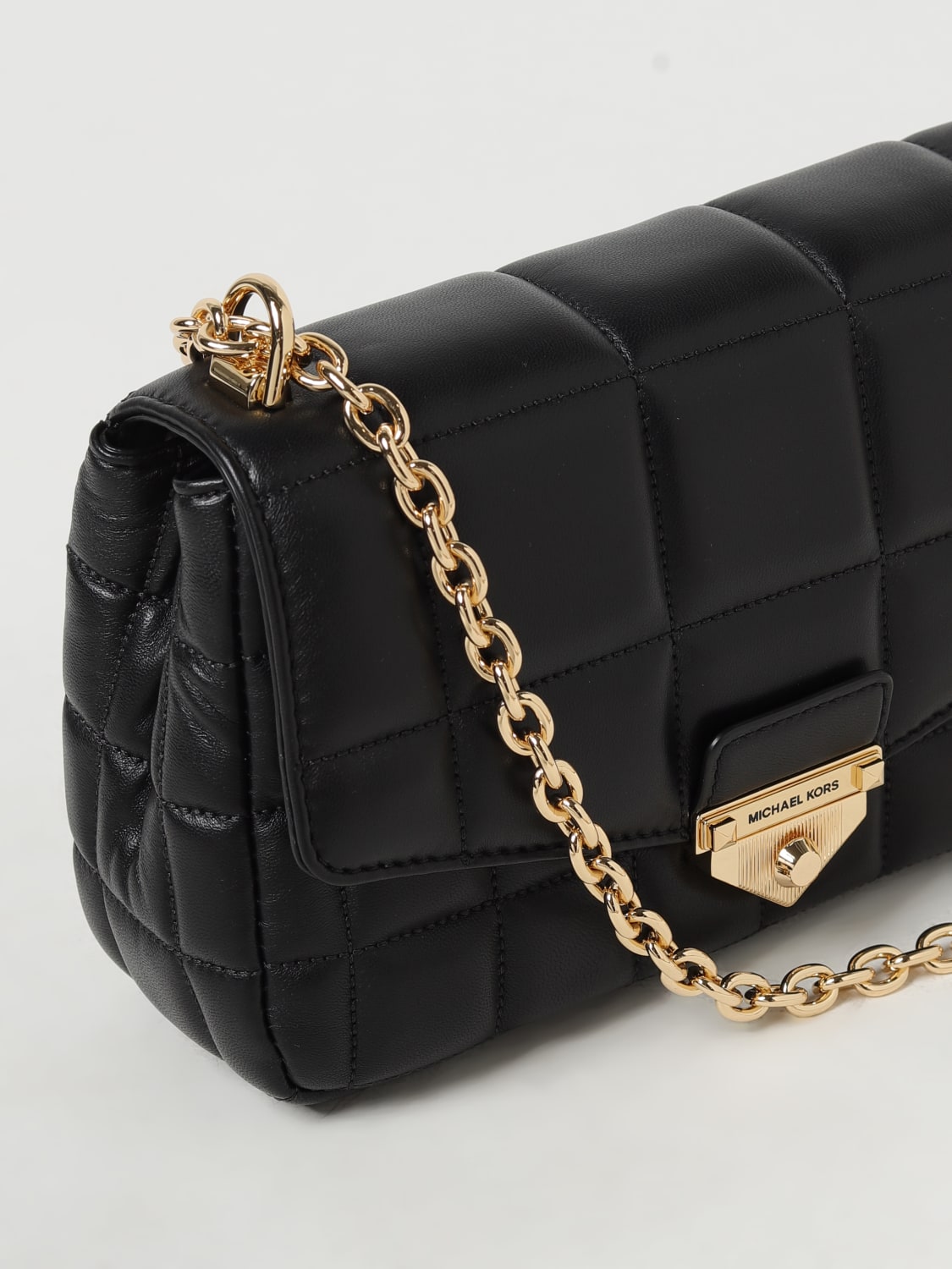 Michael kors discount quilted black bag