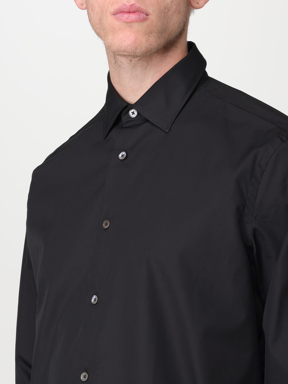 black long sleeve maternity shirt