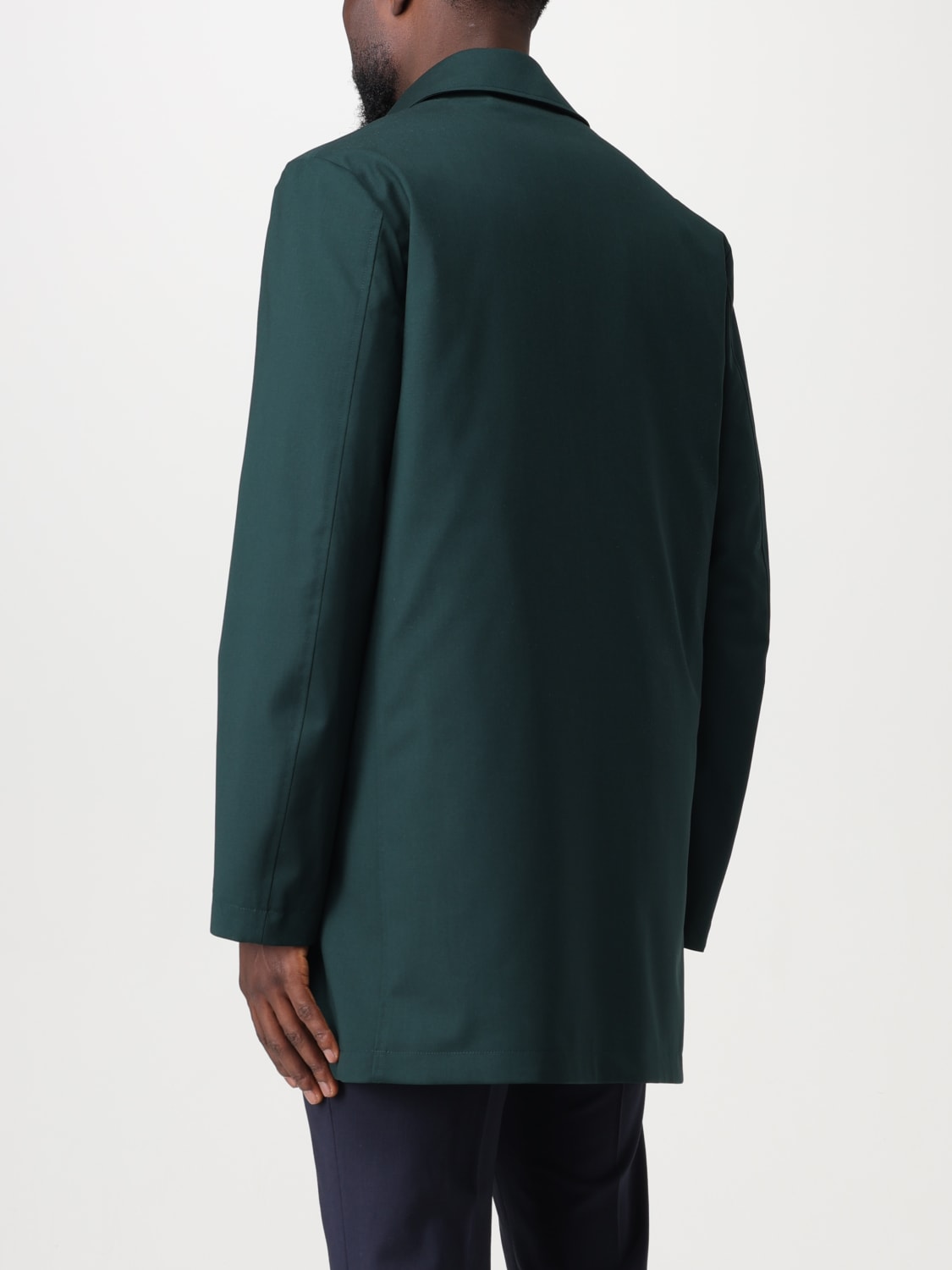 PAUL SMITH: trench coat for man - Green | Paul Smith trench coat