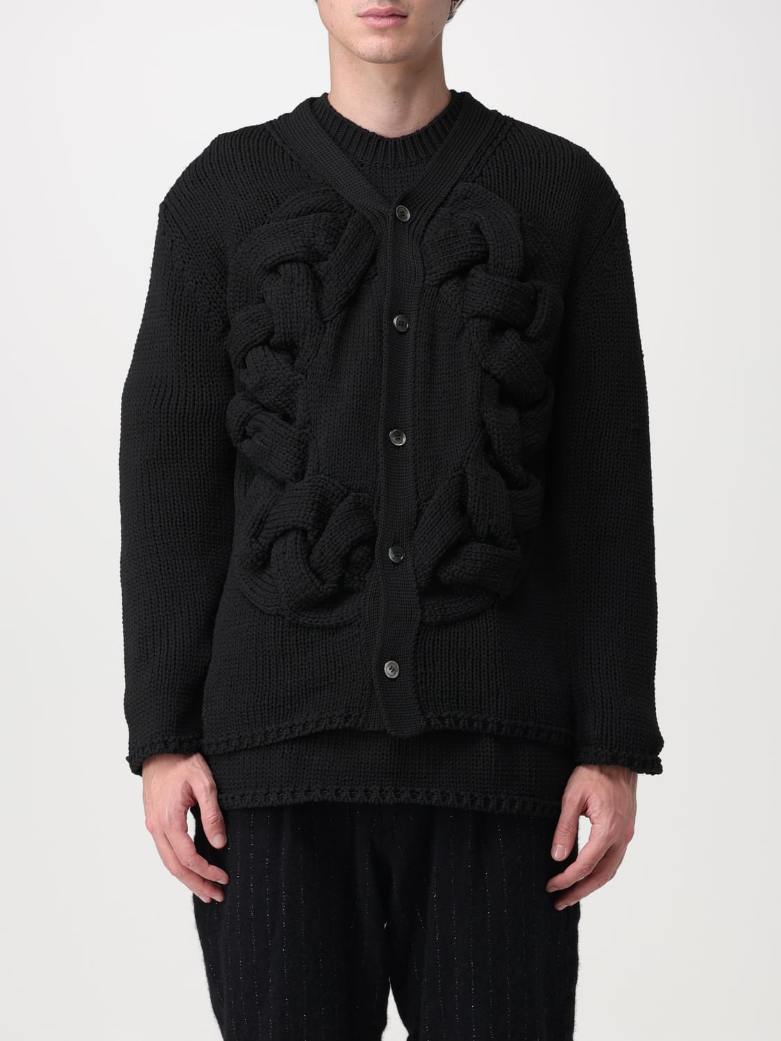 COMME DES GARCONS HOMME PLUS：カーディガン メンズ - ブラック