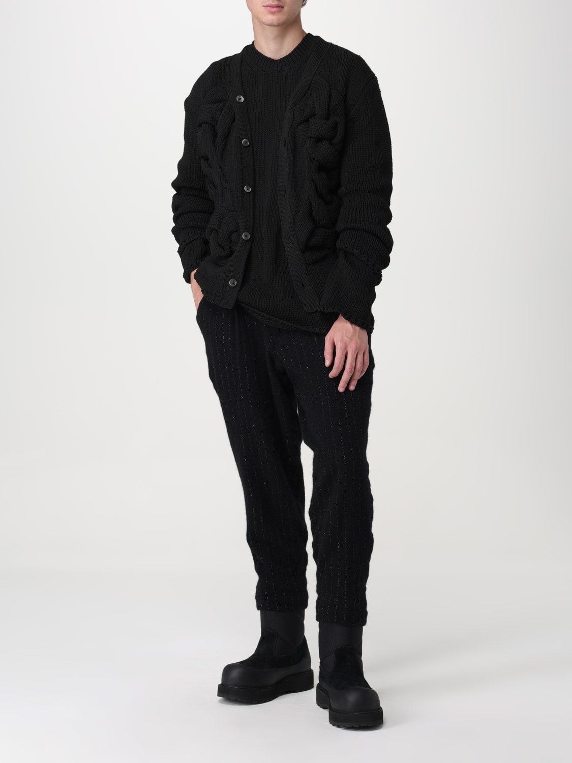 COMME DES GARCONS HOMME PLUS: cardigan for men - Black