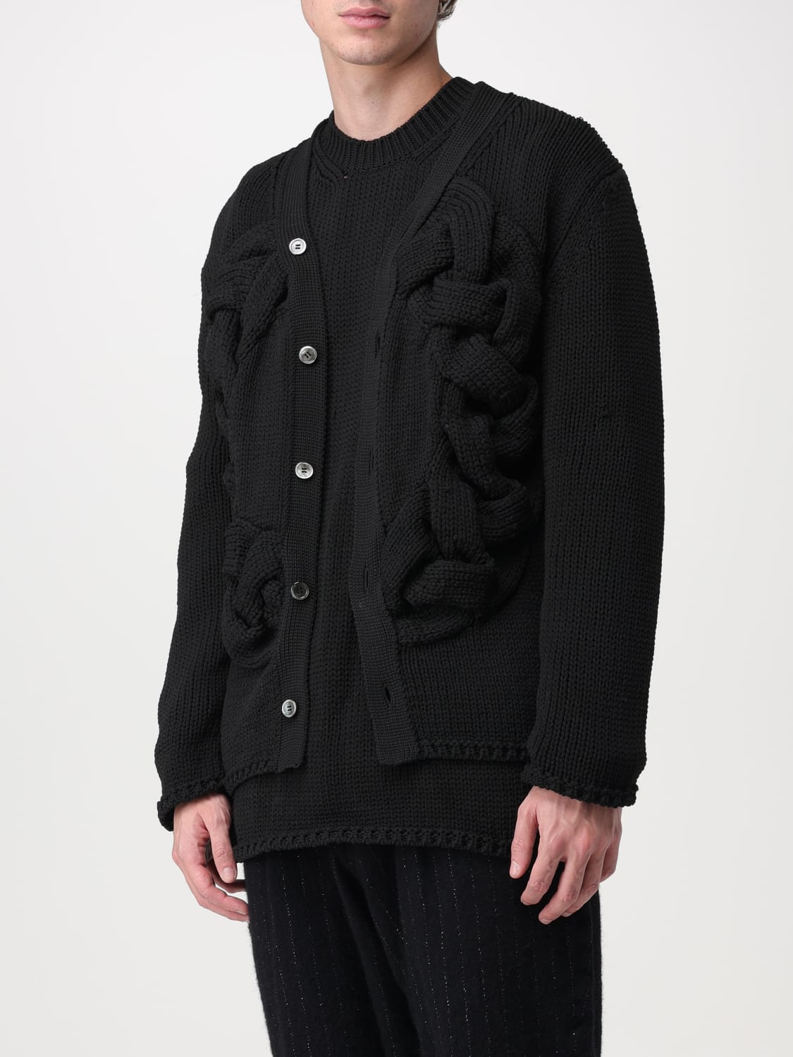 COMME DES GARCONS HOMME PLUS：カーディガン メンズ - ブラック