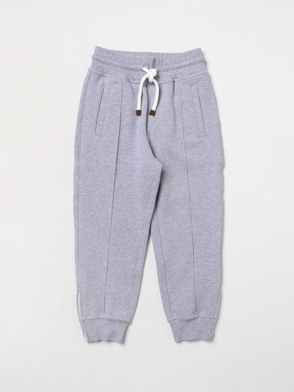 $3595 BRUNELLO CUCINELLI 100% Cashmere Joggers - Gray - M