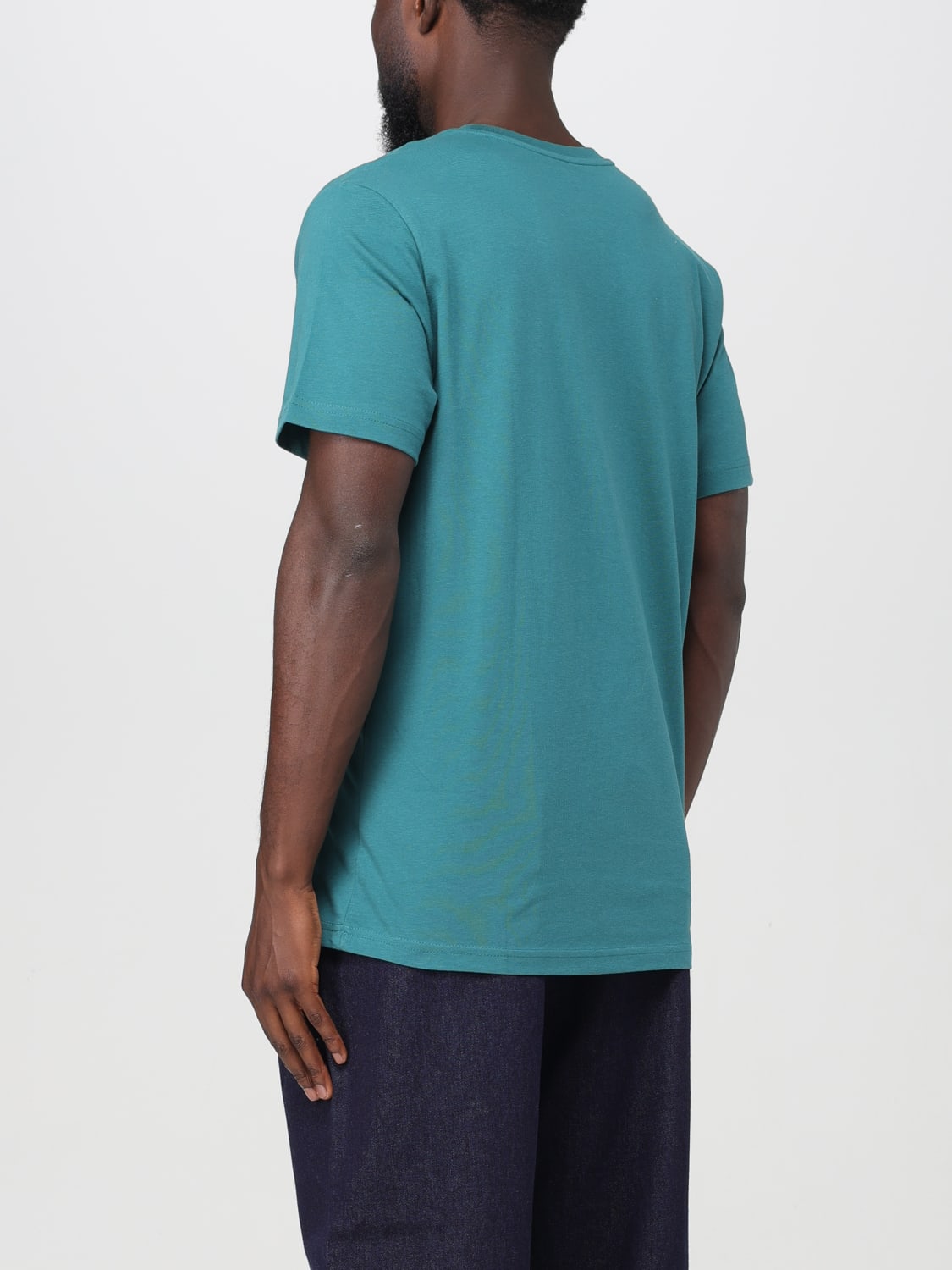 NEW BALANCE: t-shirt for man - Green | New Balance t-shirt MT23600VDA ...