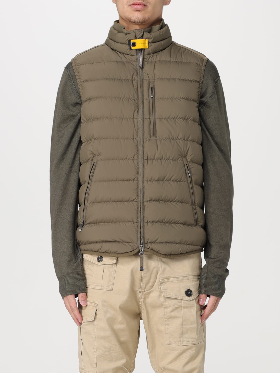 PARAJUMPERS: waistcoat for men - Olive | Parajumpers waistcoat PMPUSL01  online at GIGLIO.COM