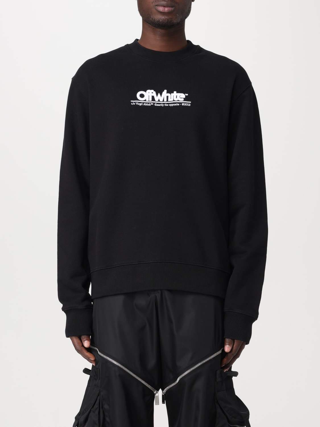 OFF-WHITE：スウェットシャツ メンズ - ブラック | GIGLIO.COM