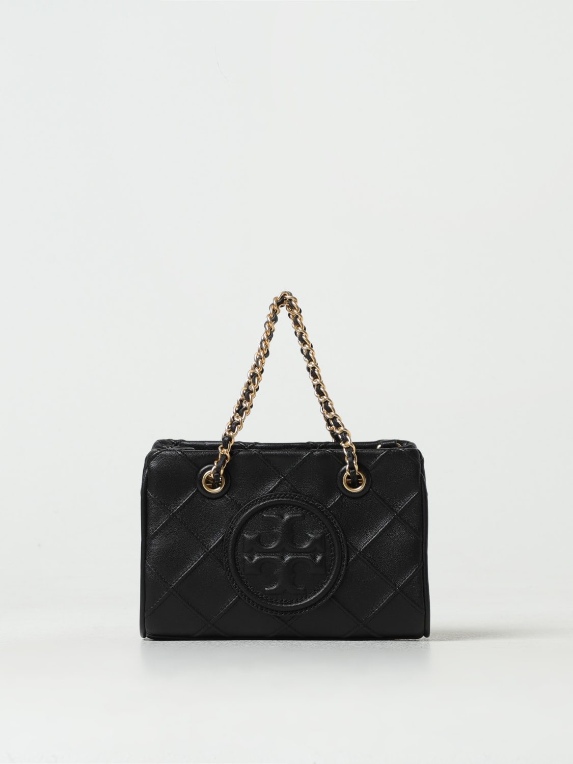 Tory burch fleming outlet tote black