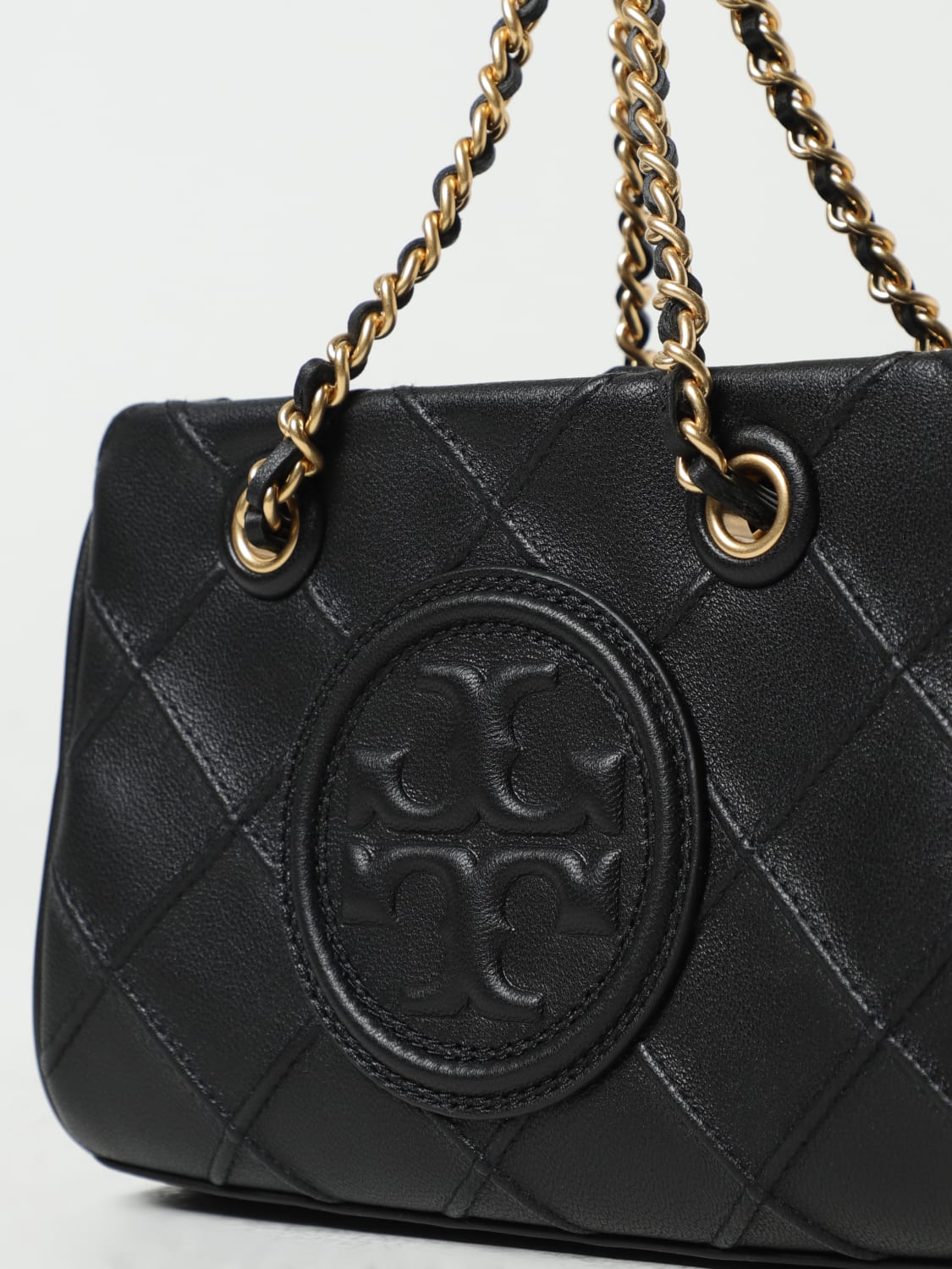 Tory burch fleming outlet quilted leather tote