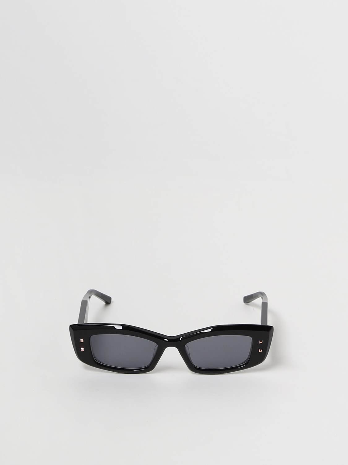 VALENTINO: V Quattro sunglasses in acetate - Black | Valentino ...