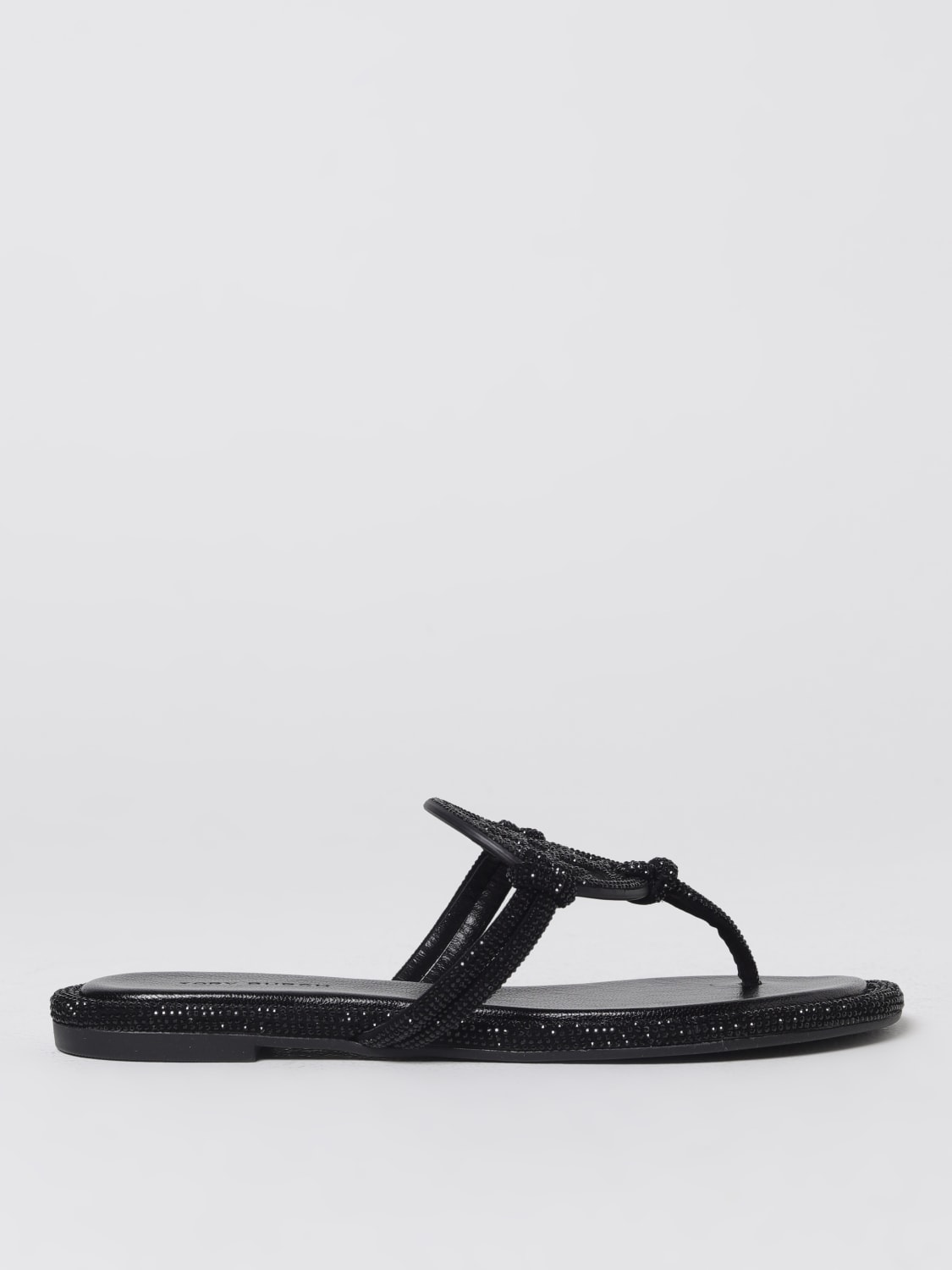 Matte black shop tory burch sandals