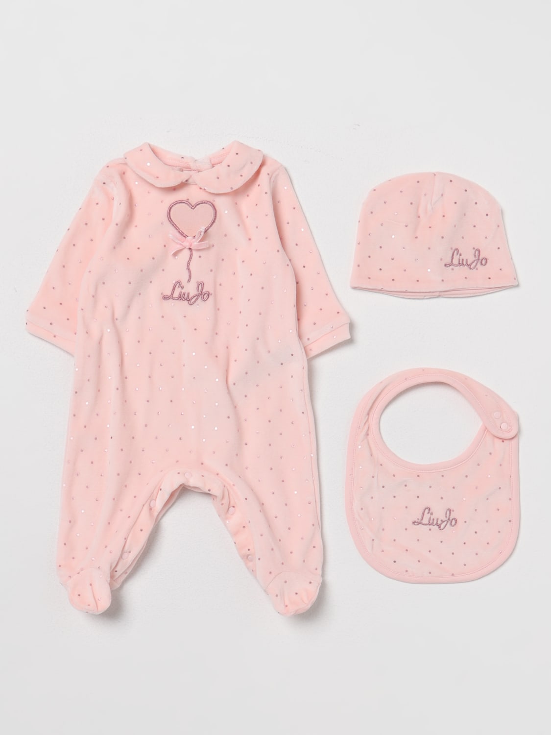 LIU JO KIDS: Tuta neonato - Rosa  Tuta Liu Jo Kids HF3073J4580 online su