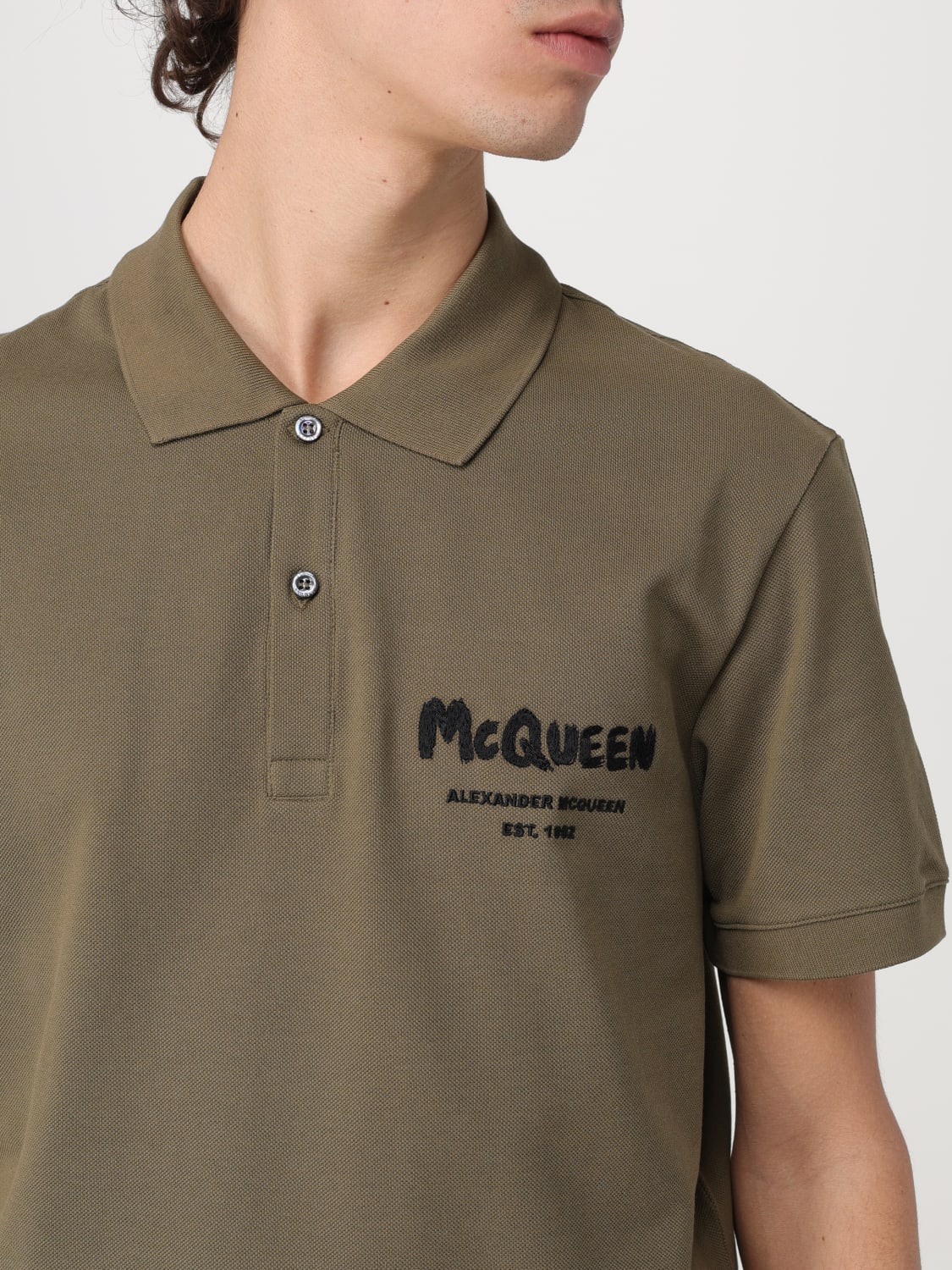 ALEXANDER MCQUEEN：ポロシャツ メンズ - 柿 | GIGLIO.COMオンラインの