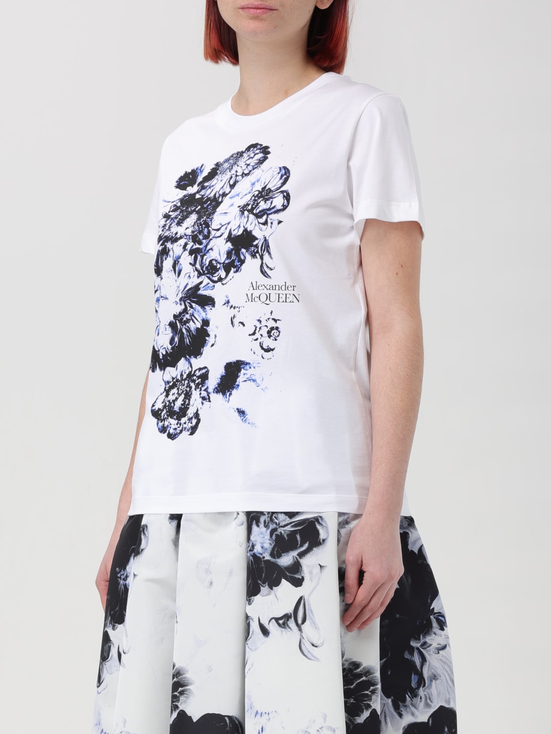 ALEXANDER MCQUEEN：Tシャツ レディース - ホワイト | GIGLIO.COM