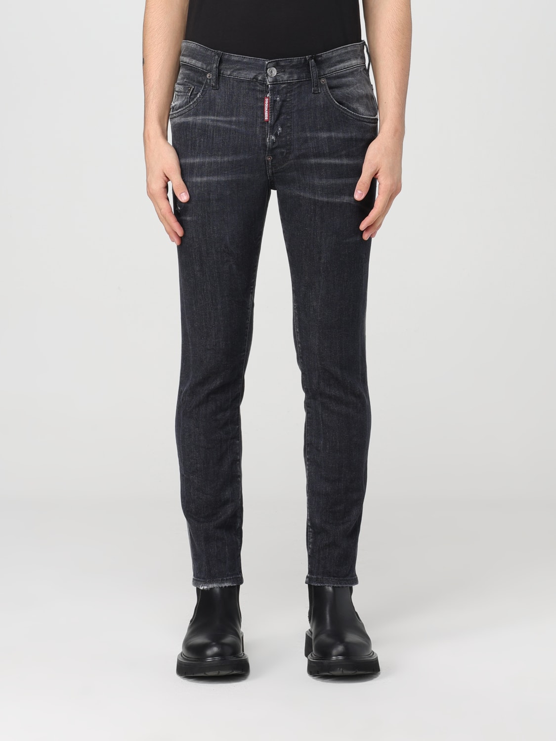 DSQUARED2: jeans for man - Black | Dsquared2 jeans S74LB1475S30503