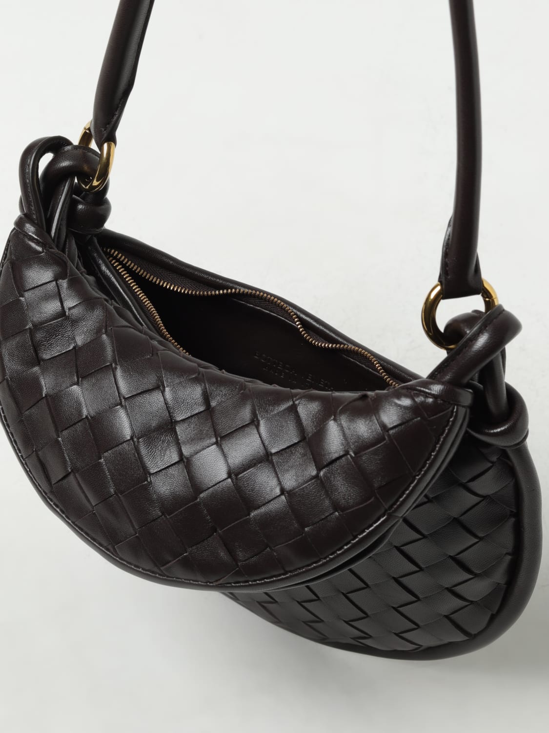 Bottega veneta intrecciato discount nappa crossbody marrone