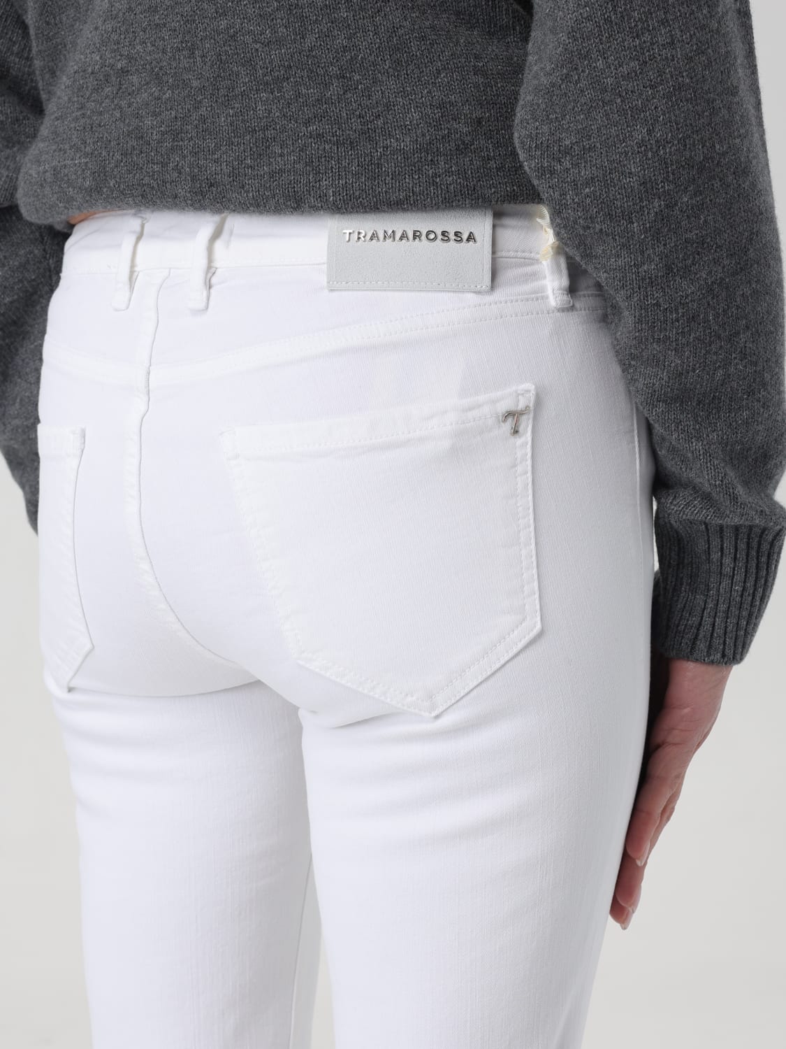 TRAMAROSSA: jeans for woman - White | Tramarossa jeans BIACAP B055 ...