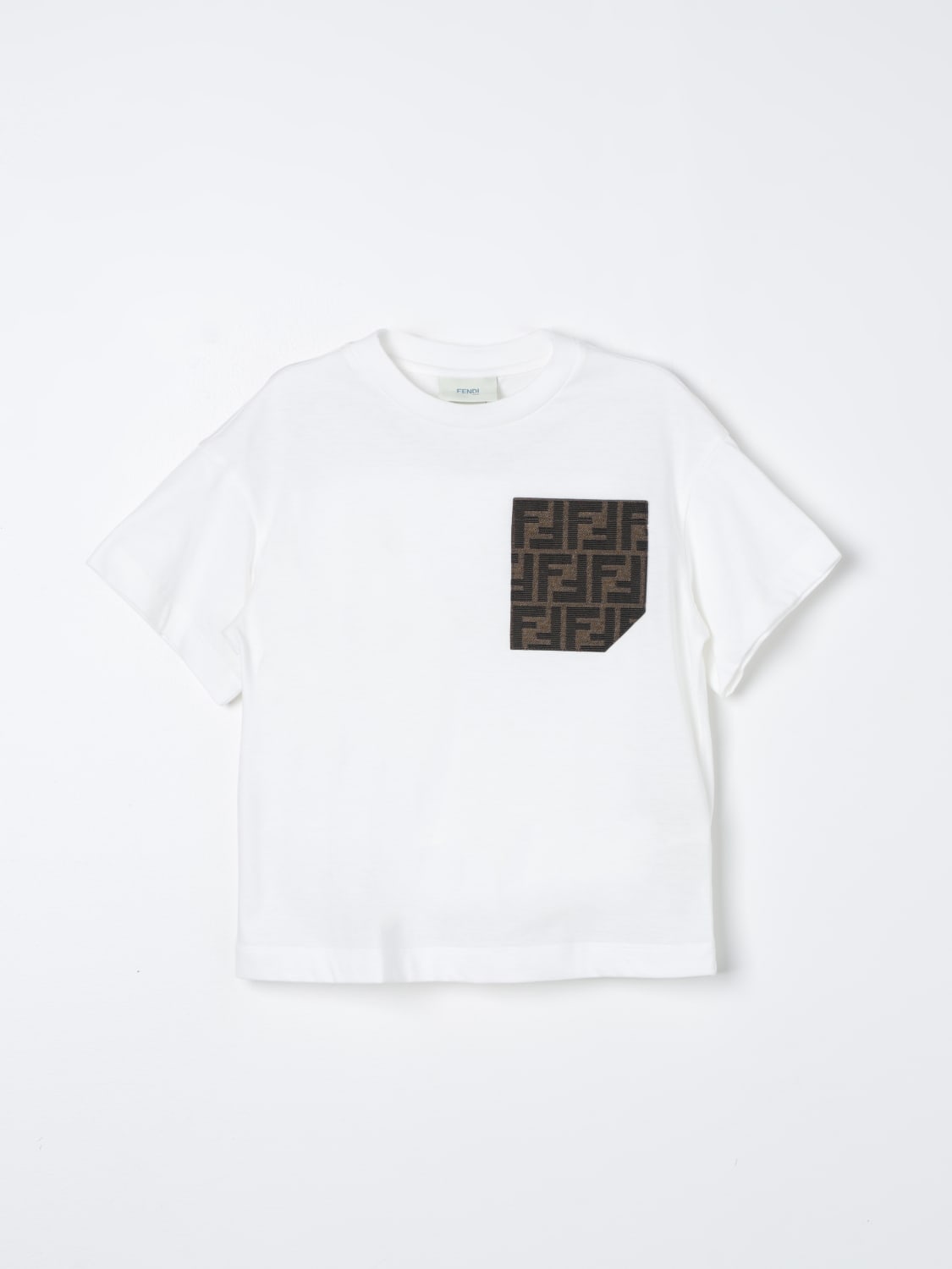 FENDI KIDS: t-shirt for boys - White | Fendi Kids t-shirt