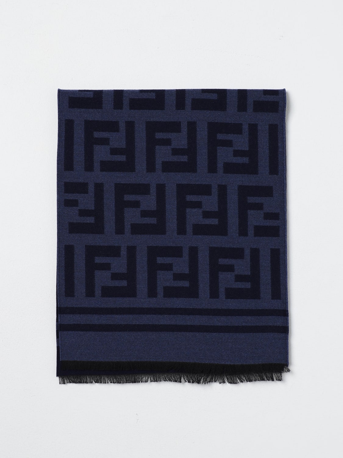 Fendi Scarf For Man Blue Fxs424a3q1 Online At Giglio Com