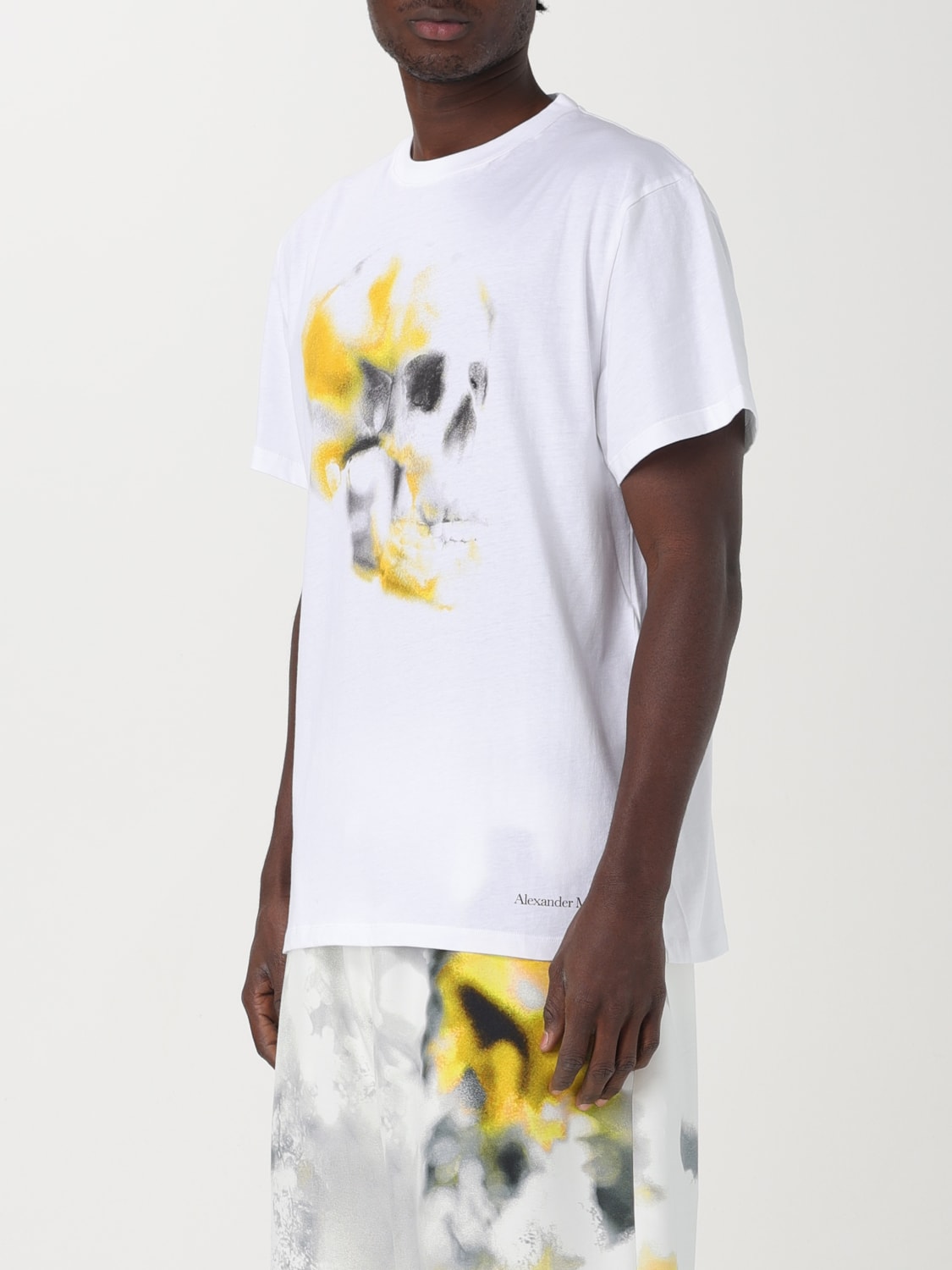 ALEXANDER MCQUEEN：Tシャツ メンズ - ホワイト | GIGLIO.COM ...