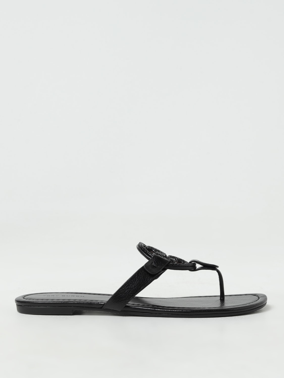 TORY BURCH flat sandals for woman Black Tory Burch flat