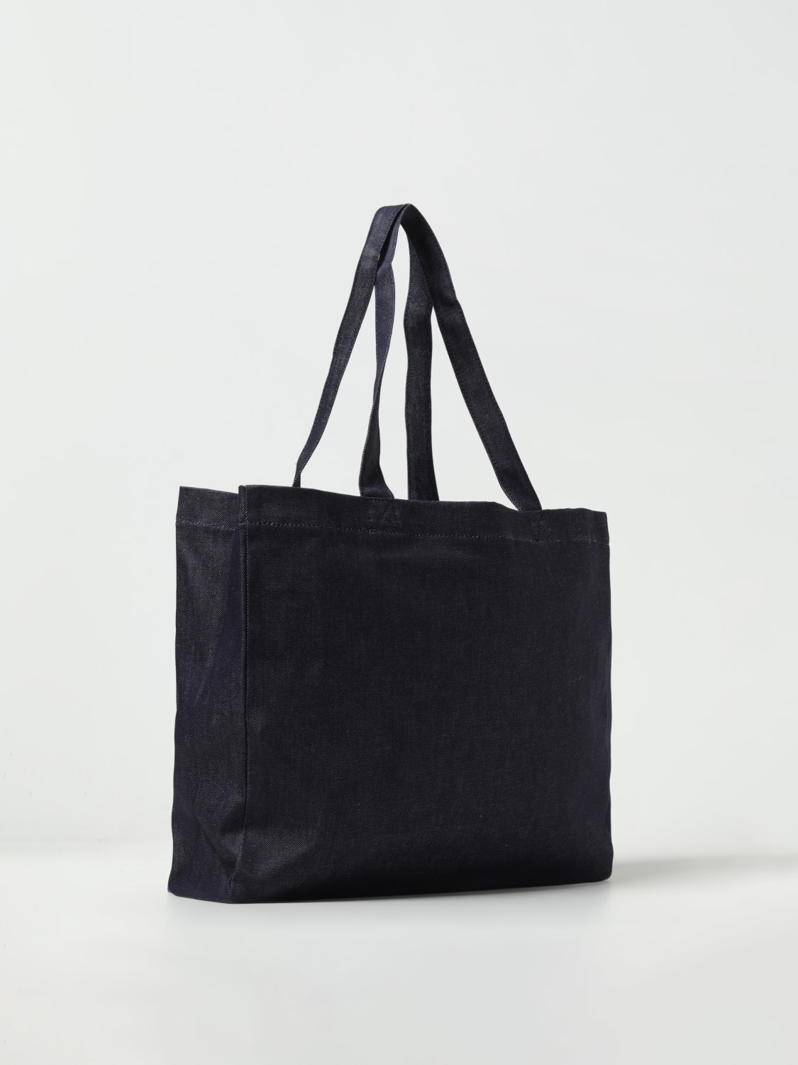 A.P.C.: Laure bag in denim with logo - Blue | A.p.c. bags