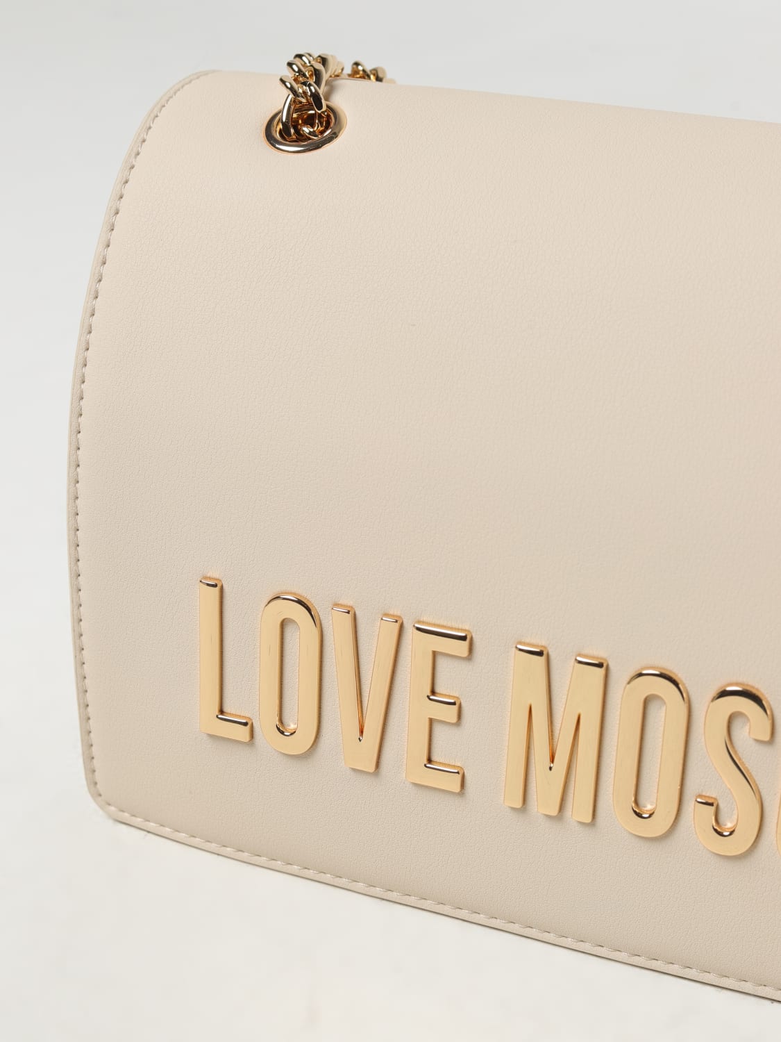 LOVE MOSCHINO bag in synthetic leather Ivory Love Moschino