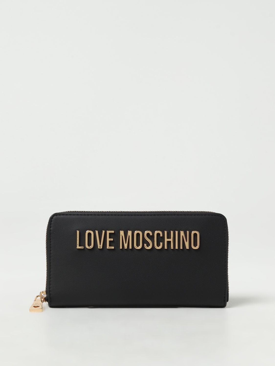 Love Moschino - Portafoglio donna in pelle sintetica con fibbia a cuore