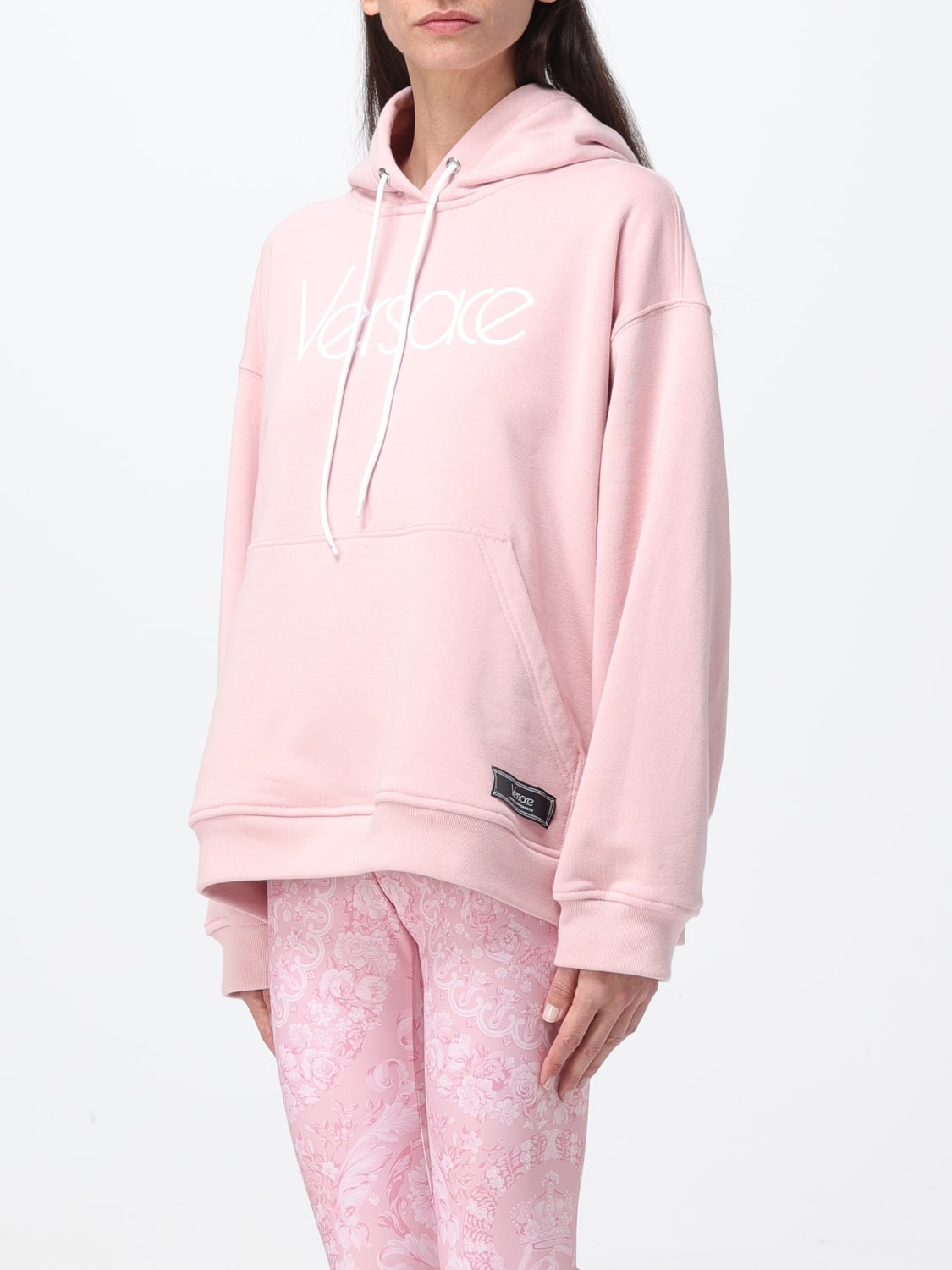 VERSACE: sweatshirt for woman - Pink | Versace sweatshirt ...