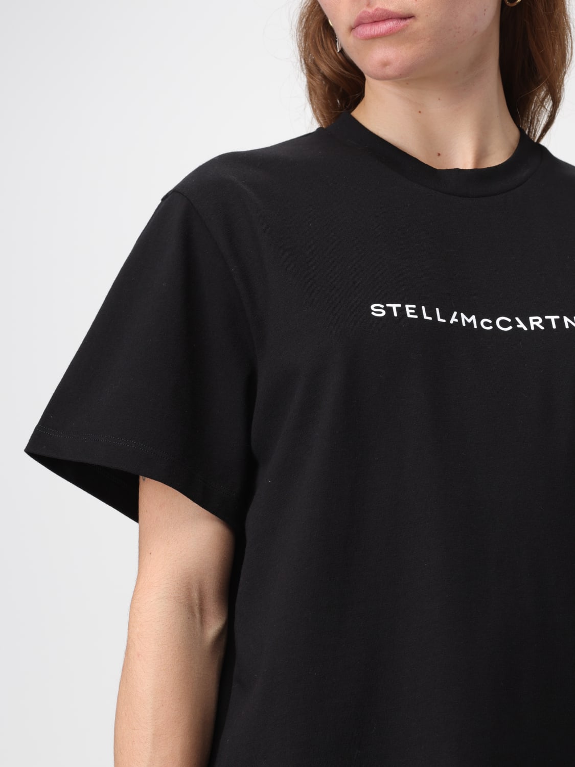 Stella McCartney T-shirt With Logo in Black