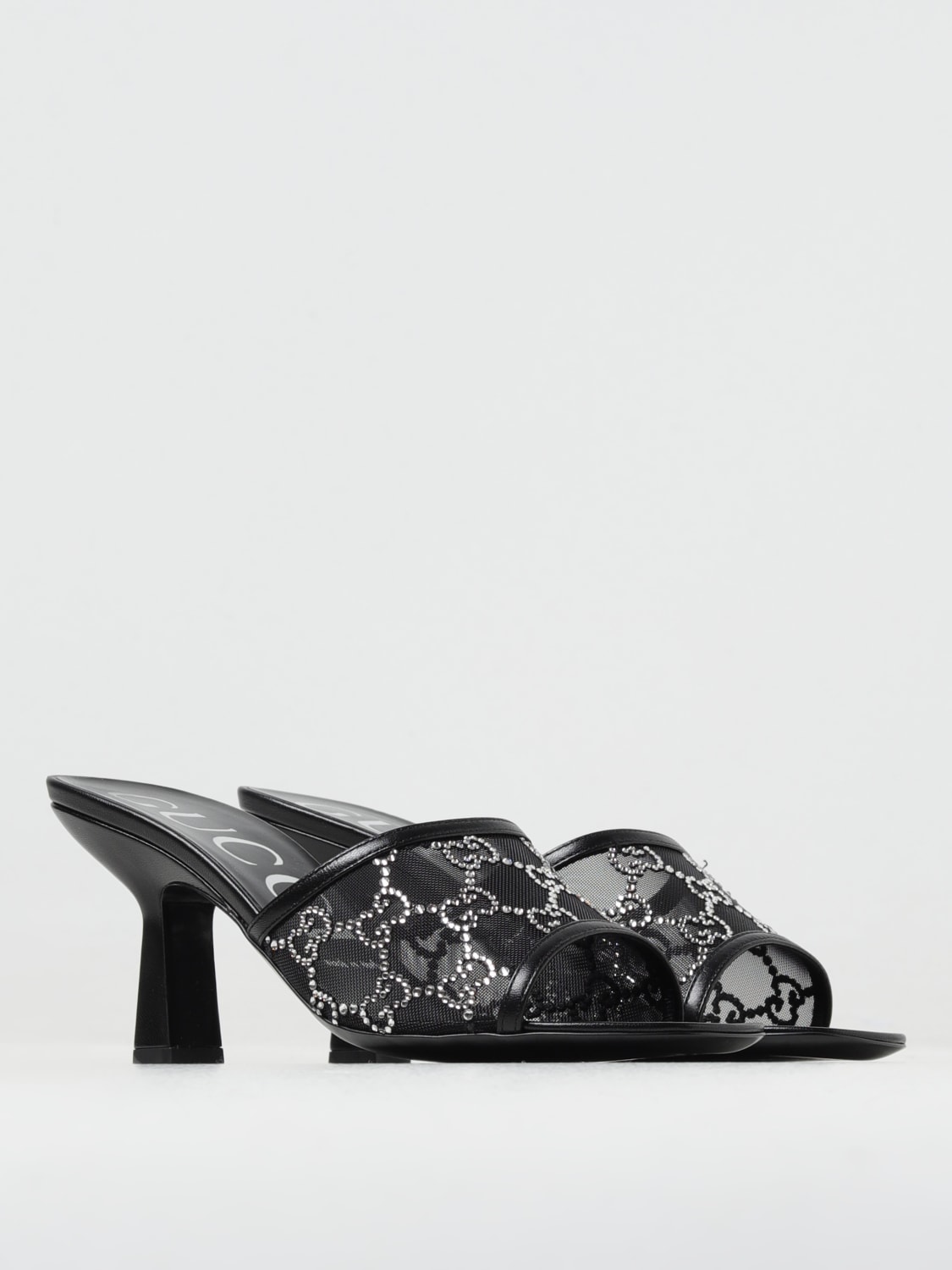 GUCCI Sandales talons femme Noir Sandales Talons Gucci