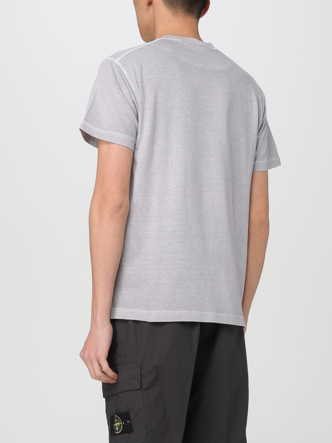 STONE ISLAND: t-shirt for man - Grey 1 | Stone Island t-shirt