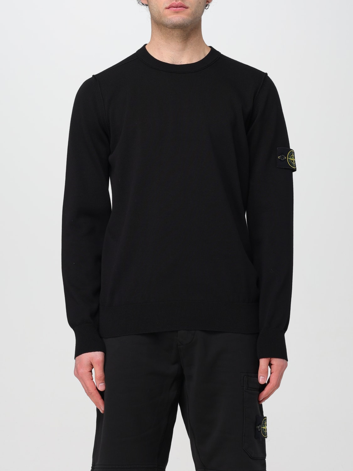 STONE ISLAND: sweater for man - Black | Stone Island sweater 540B2 ...