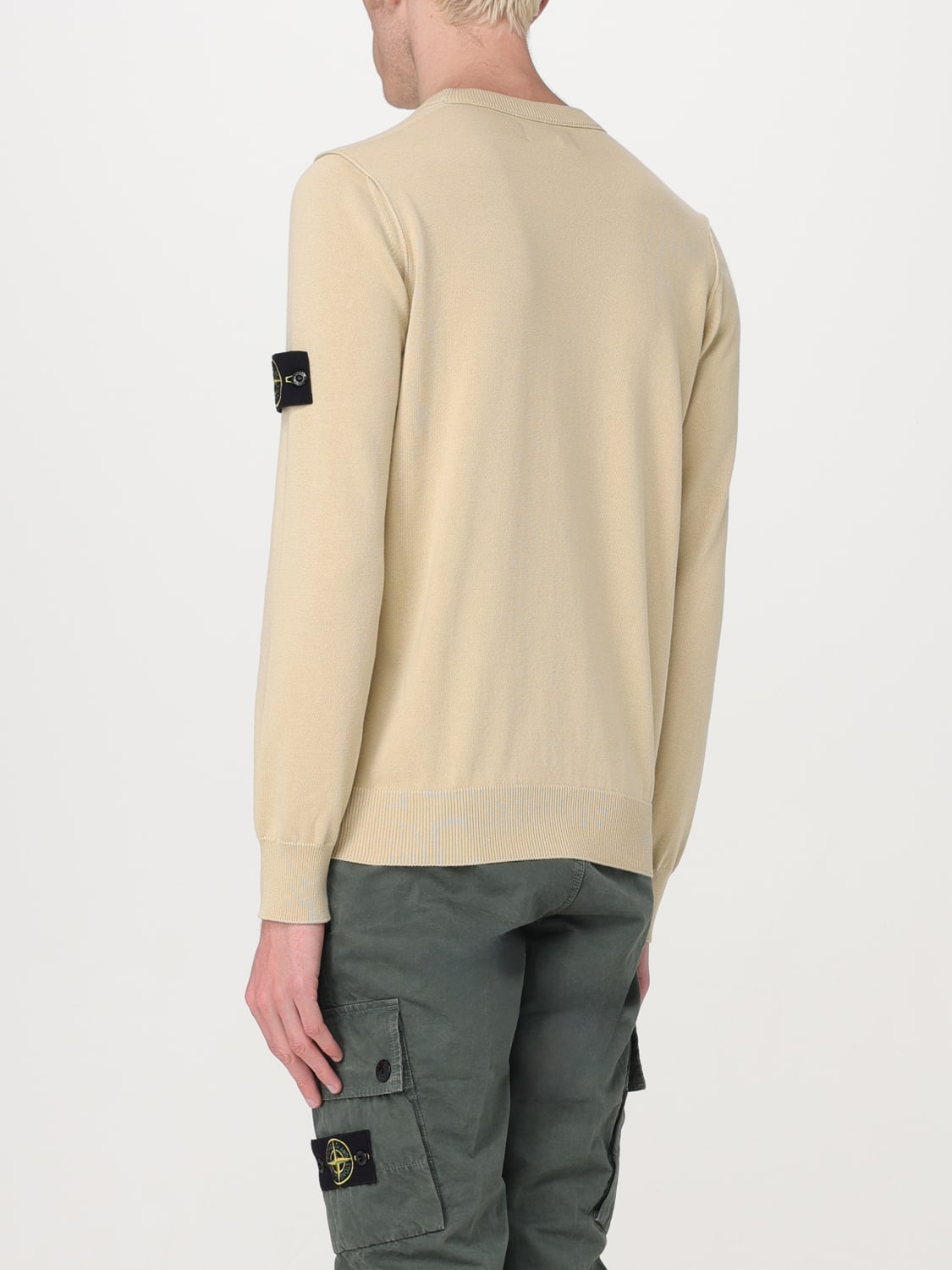 Stone island sale beige sweater